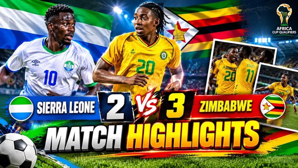 Sierra Leone vs Zimbabwe highlights. Zimbabwe won 3-2. Munetsi &Chirewa on the scoresheet #Zimbabwe