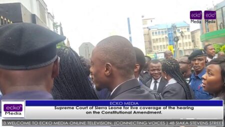 Supreme Court of Sierra Leone for live coverage of the hearing on the Constitutional Amendment.